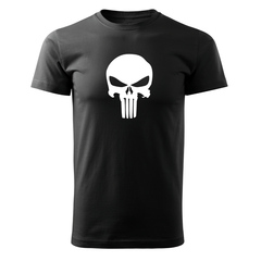 DRAGOWA Kurzarm-T-Shirt Punisher 160 g/m², schwarz