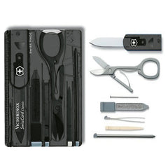 Victorinox SwissCard Πολυλειτουργική Κάρτα 10 σε 1, Μαύρο