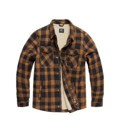 Vintage Industries Craft heavyweight Sherpa-Jacke, gelb kariert