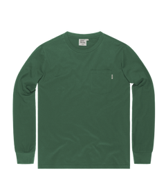 Vintage Industries Grant Langarmshirt pocket, leuchtend grün