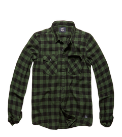 Vintage Industries Harley Hemd, Green check