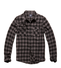 Vintage Industries Harley Hemd, grau kariert