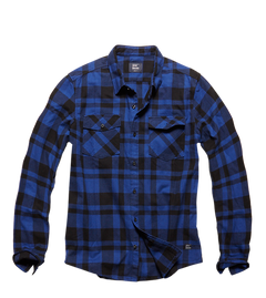 Vintage Industries Austin Hemd, blue check