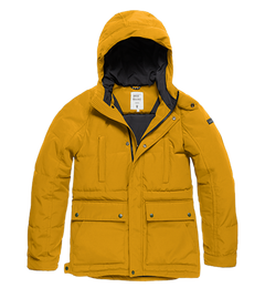 Vintage Industries Milo Herren-Parkajacke, gelb