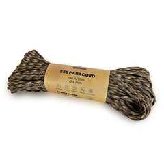 WARAGOD Paracord 550 Seil 31 m mit einem Durchmesser von 4 mm, camo coyote
