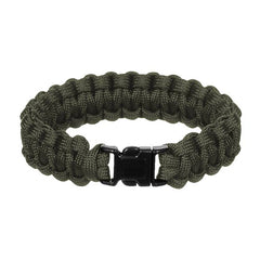WARAGOD Corna Paracord-Armband mit Kunststoff-Clip, grün