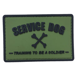WARAGOD Service dog PVC Applikation, schwarz grün