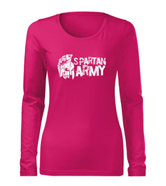 DRAGOWA Slim Damen-Langarmshirt Aristón 160 g/m², rosa