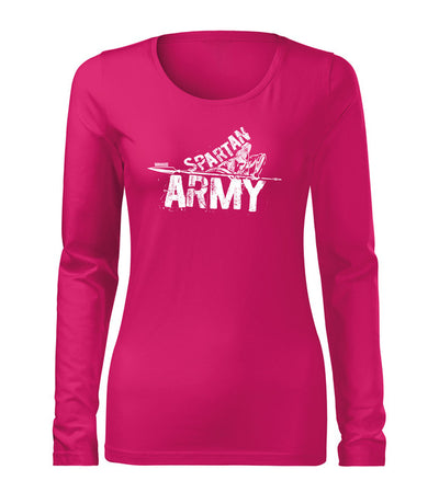 Damenlangarmshirts mit Motiv Spartan Army