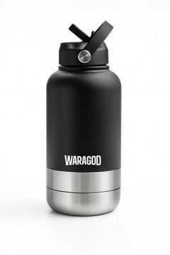 WARAGOD Aura Thermoskanne 3in1 1000ml, schwarz