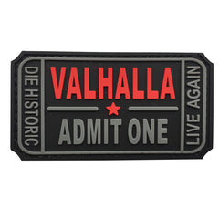 WARAGOD Valhalla Admit PVC κέντημα, μαύρο