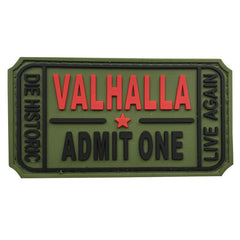WARAGOD Valhalla Admit PVC μπάλωμα, πράσινο