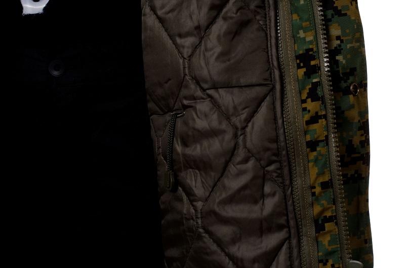 O&T Jacke Aurora Beatrix s odnimatelnym vnutrom vzor Digital woodland