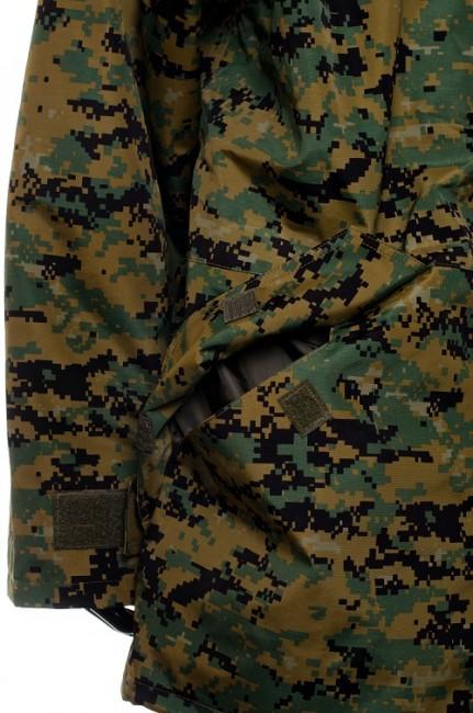 O&T Jacke Aurora Beatrix s odnimatelnym vnutrom vzor Digital woodland