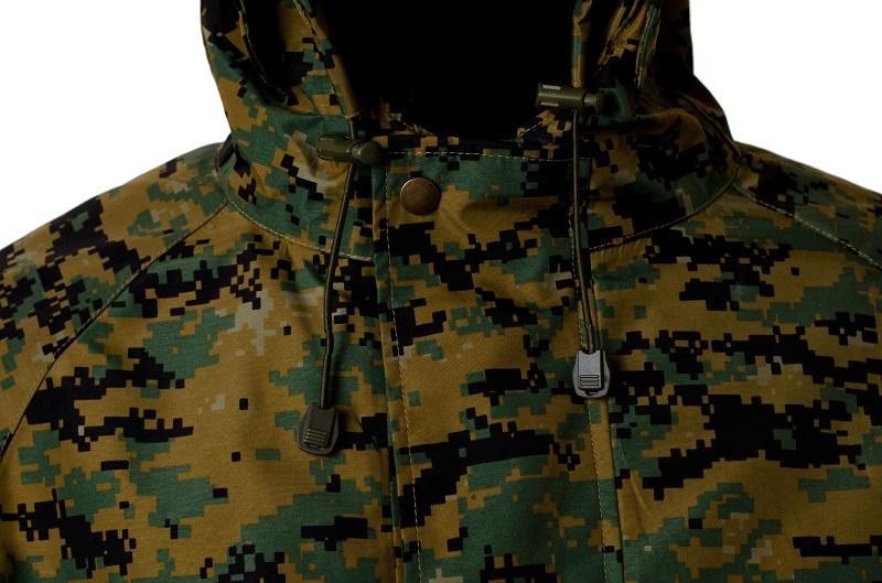 O&T Jacke Aurora Beatrix s odnimatelnym vnutrom vzor Digital woodland