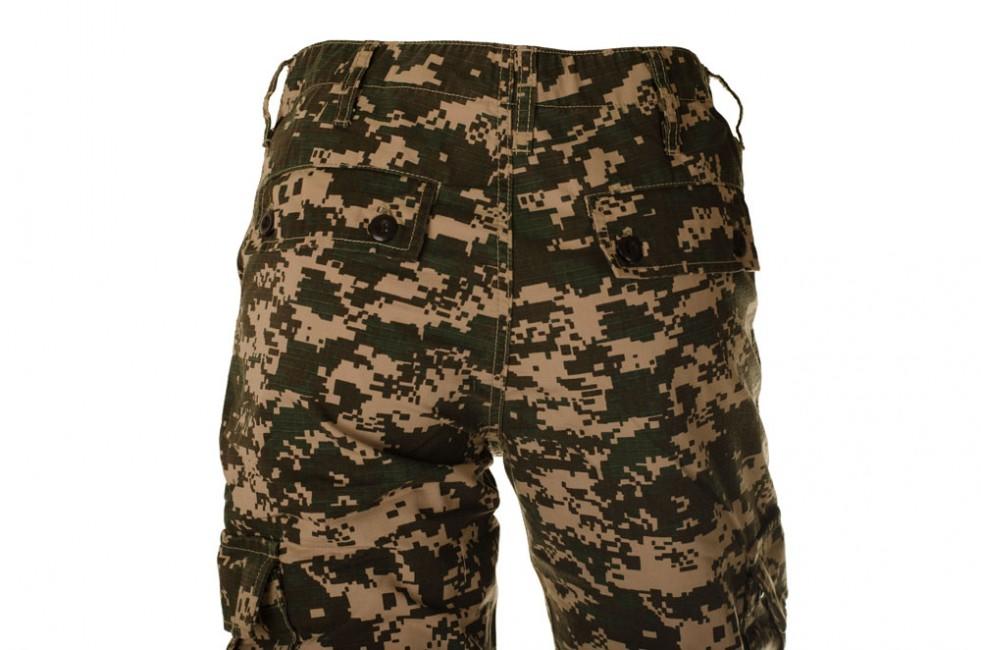 O&T Hose Cityhunter Rip-Stop Herren- digital woodland braun