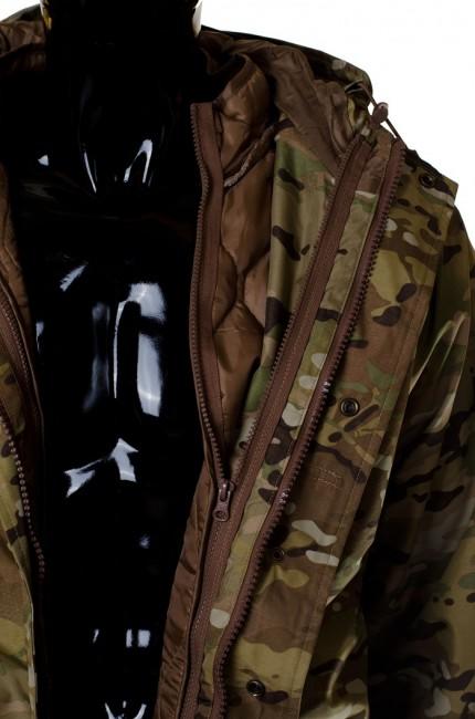 O&T Jacke Aurora Winter- s odnimatelnym vnutrom, vzor multicam