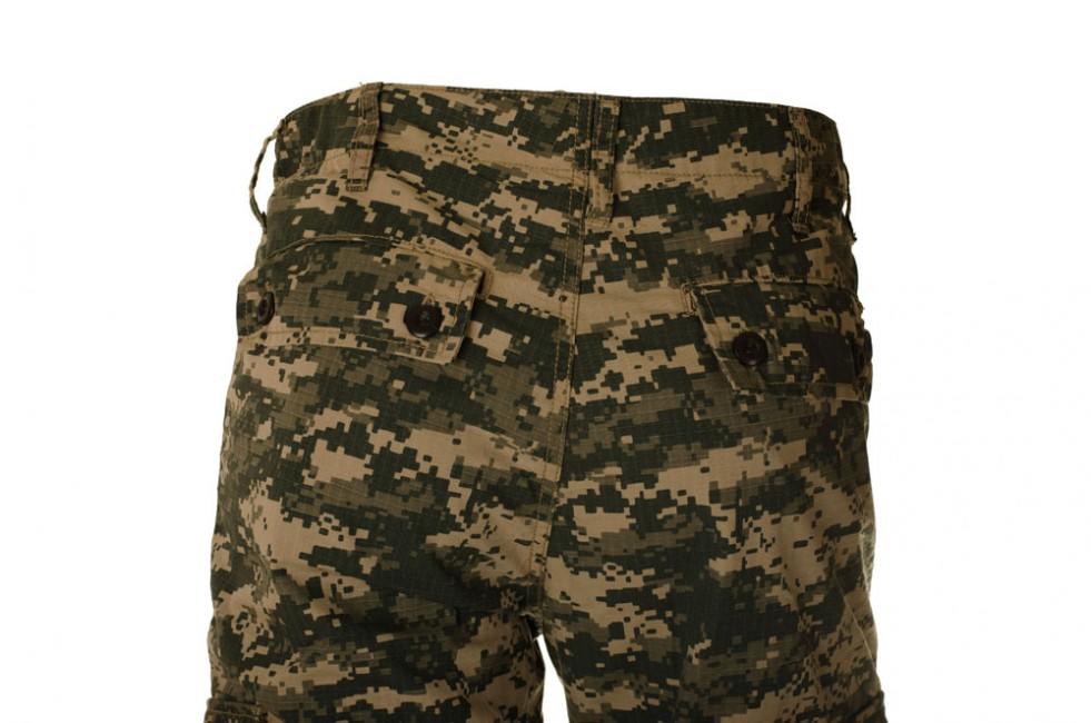 O&T Hose Rip-Stop Herren- digital woodland grün