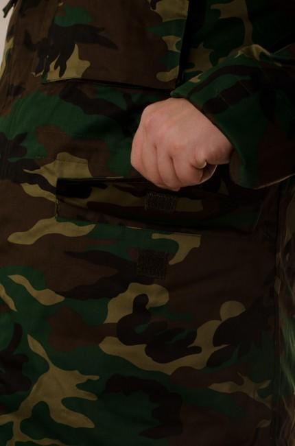O&T Jacke prechodna Kennedy s odnimatelnym vnutrom vzor woodland