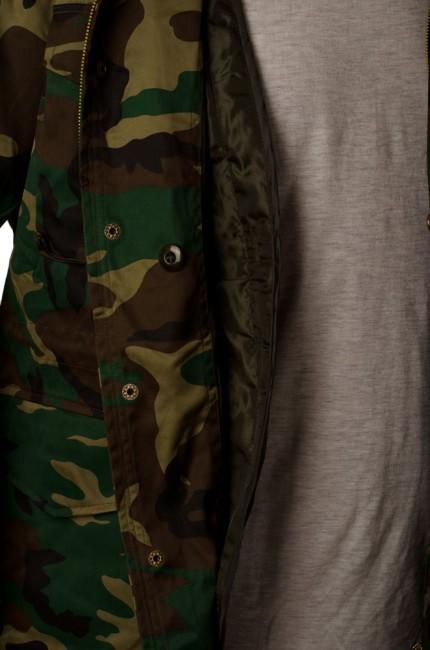 O&T Jacke prechodna Kennedy s odnimatelnym vnutrom vzor woodland