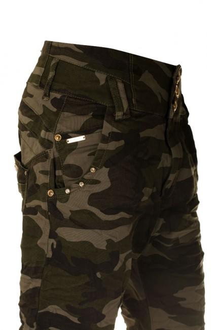 O&T gar­ment Damenhose s nizkym sedom woodland