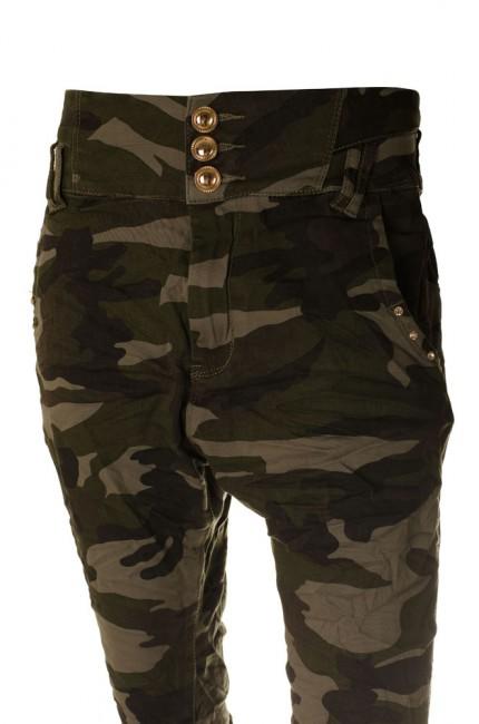 O&T gar­ment Damenhose s nizkym sedom woodland