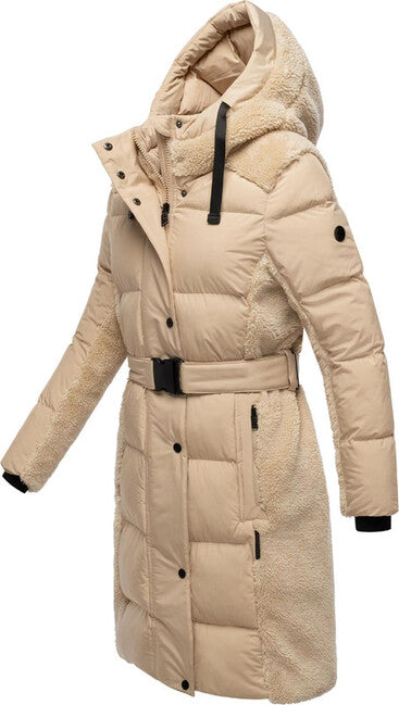 Navahoo Funkelteddy14 damen Winterjacke, beige