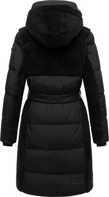 Navahoo Funkelteddy14 damen Winterjacke, schwarz