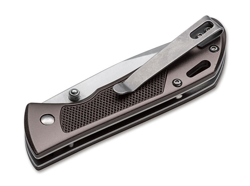 BÖKER Magnum edc taschenmesser advance checkering, dark bronze