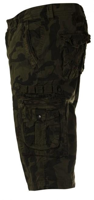 Loshan Hose Vintage Kurz vzor woodland