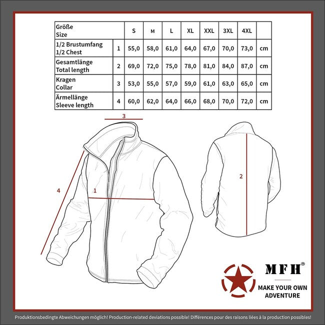 MFH Professional Combat Φλις Μπουφάν, OD green