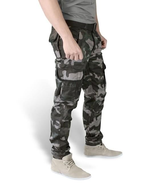 Surplus nohavice Premium Slimmy, black-camo