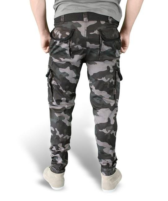 Surplus nohavice Premium Slimmy, black-camo