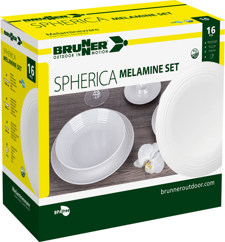 Brunner Sada kuchynského riadu Melamine Set Spherica, biela