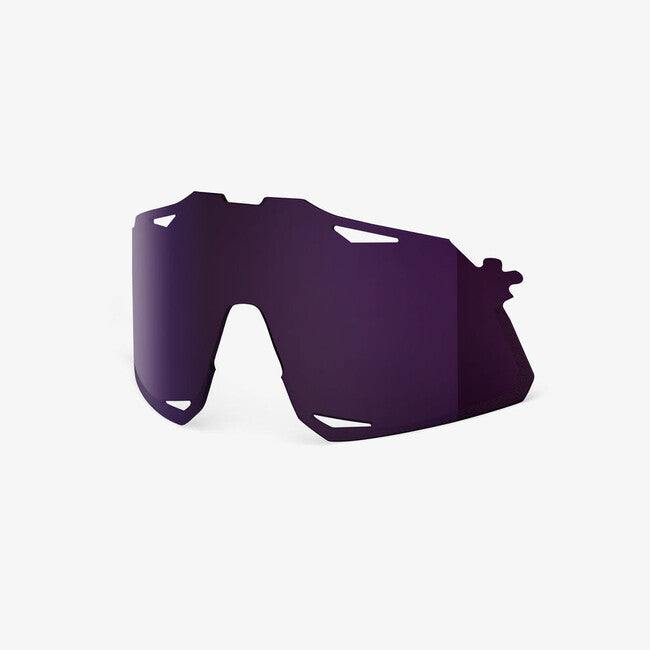 100% HYPERCRAFT Polycarbonat- Ersatzgläser, Dark Purple