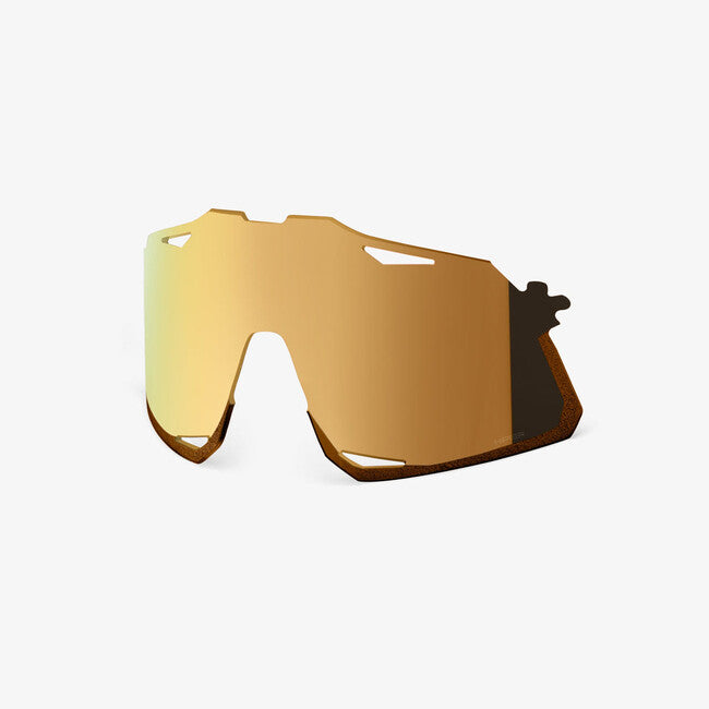 100% HYPERCRAFT Polycarbonat- Ersatzgläser, HiPER Gold Mirror