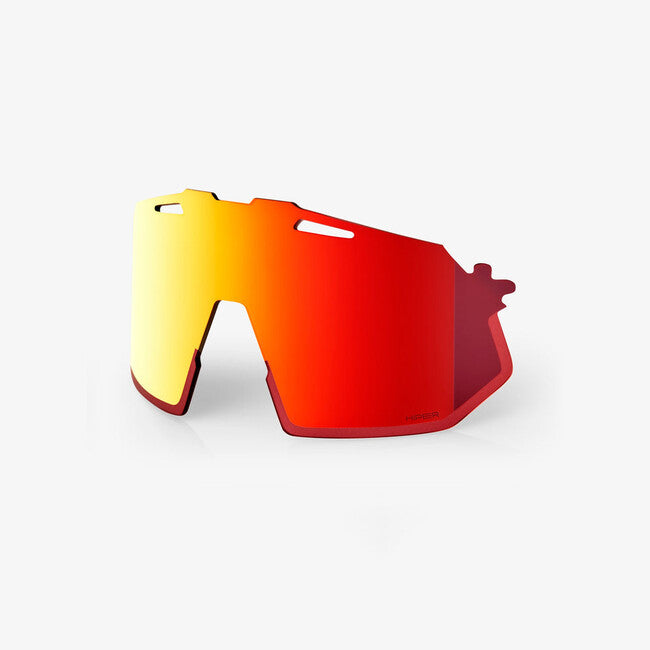 100% HYPERCRAFT SQ Polycarbonat- Ersatzgläser, HiPER Red Multilayer Mirror