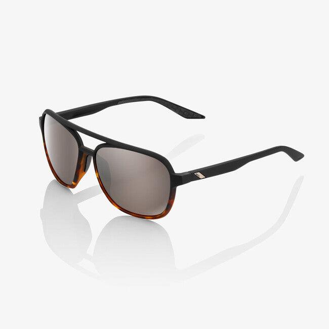 100% Sonnenbrille Kasia, Soft Tact Black / Havana Fade