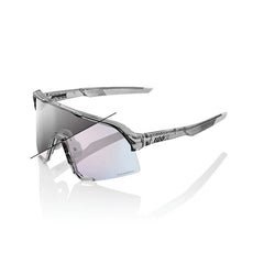 100% Sonnenbrille S3, Polished Translucent Grey - Rose Gold Mirror Photochromic Lens