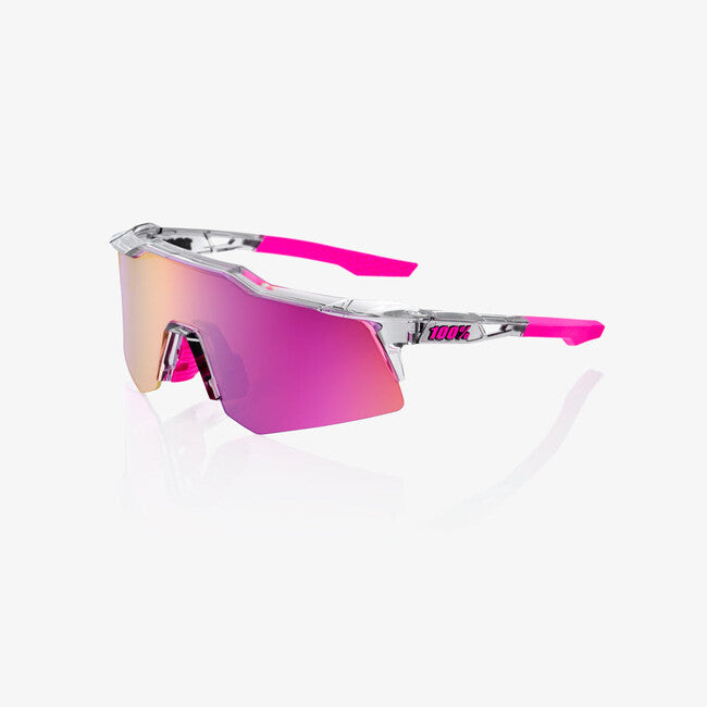 100% Sonnenbrille Speedcraft XS, Polished Translucent Grey