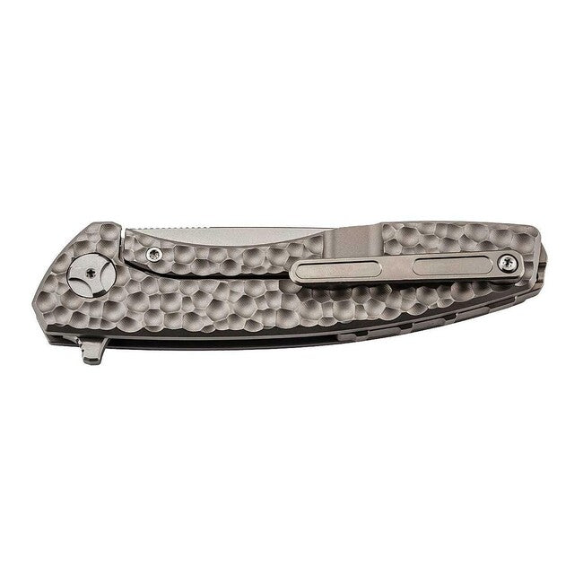 Herbertz Einhandtaschenmesser 10cm, titan, cnc-oberflächenstruktur