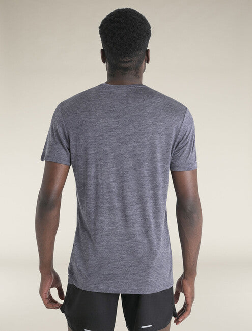 Icebreaker 125 Cool Lite Sphere III herren merino kurzarm T-shirt , dunkelblau