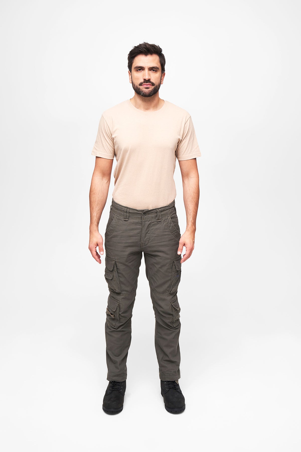 Brandit Pure Slim Fit nohavice, olivové