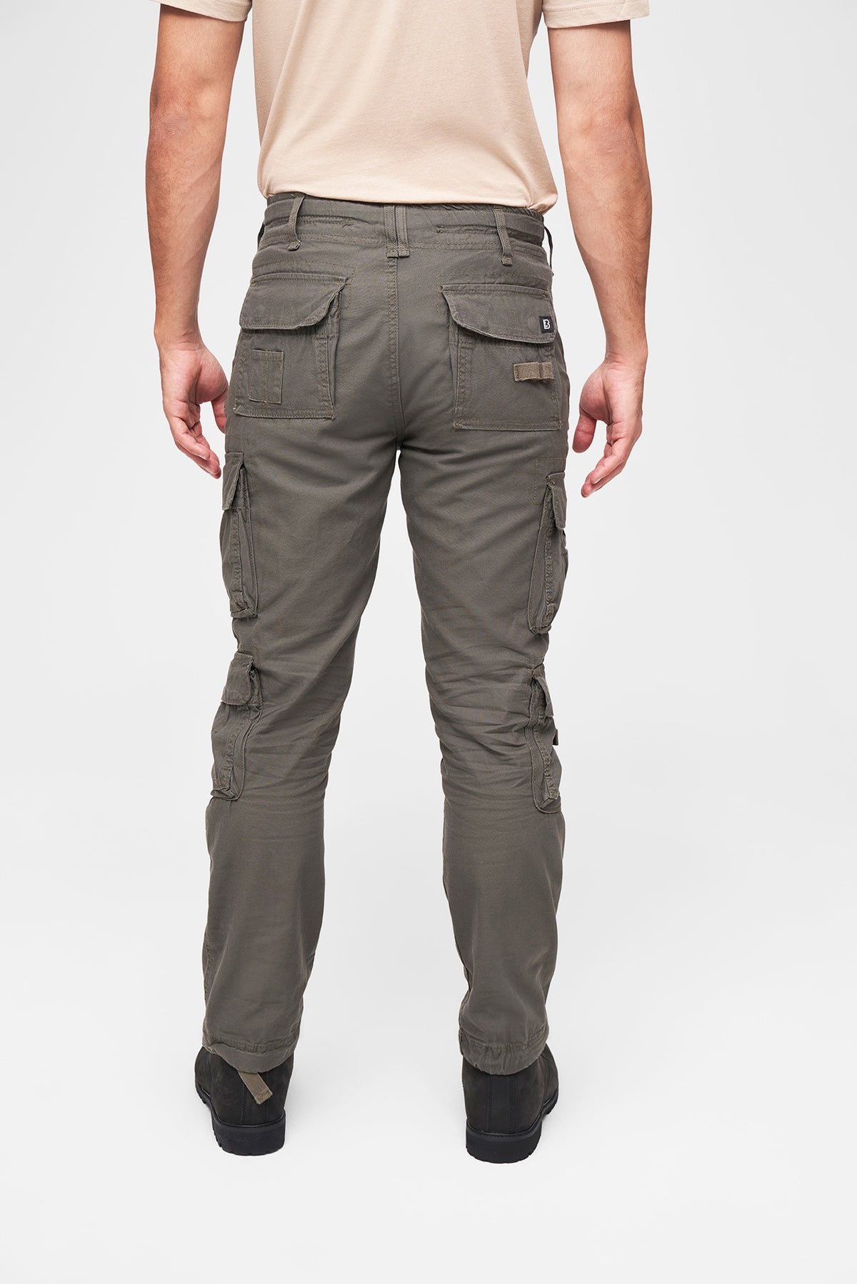 Brandit Pure Slim Fit nohavice, olivové