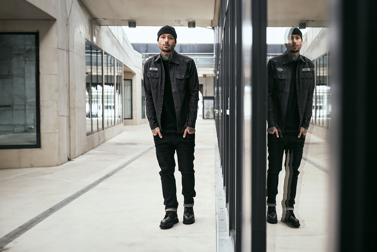 Brandit Mason džínsy Denim Jeans, čierna