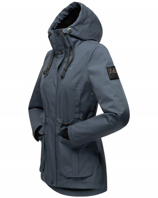 Marikoo BABETAA PRINCESS damen übergangs-kapuzenjacke, blau