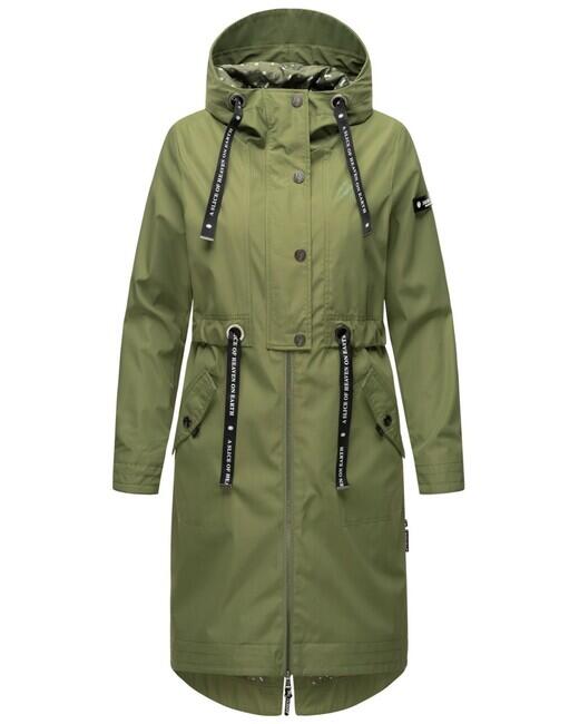 Navahoo JOSINAA damen Übergangsjacke mit Kapuze, olivgrün