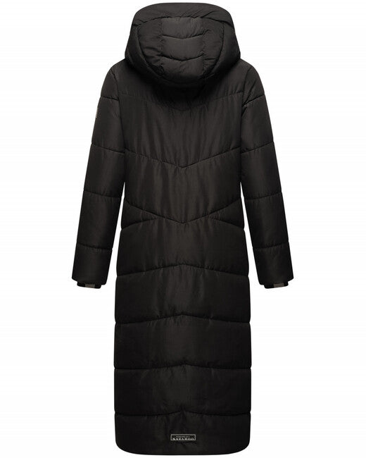 Navahoo HINGUCKER damen Winterjacke mit Kapuze, Schwarz