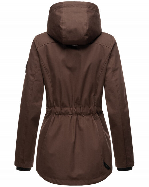 Marikoo Babetaa Princess damen übergangs-kapuzenjacke, dark choco