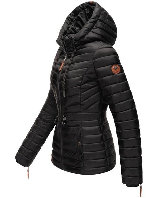 Marikoo ANIYAA damen-übergangsjacke mit kapuze, schwarz